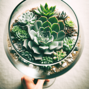 DIY Wine Glass Planter