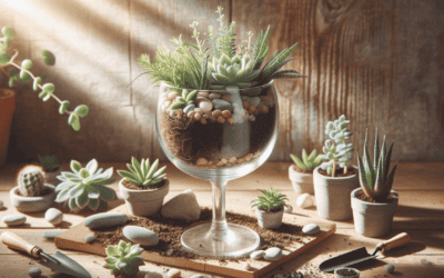 Glass to Greenery: DIY Wine Glass Planter